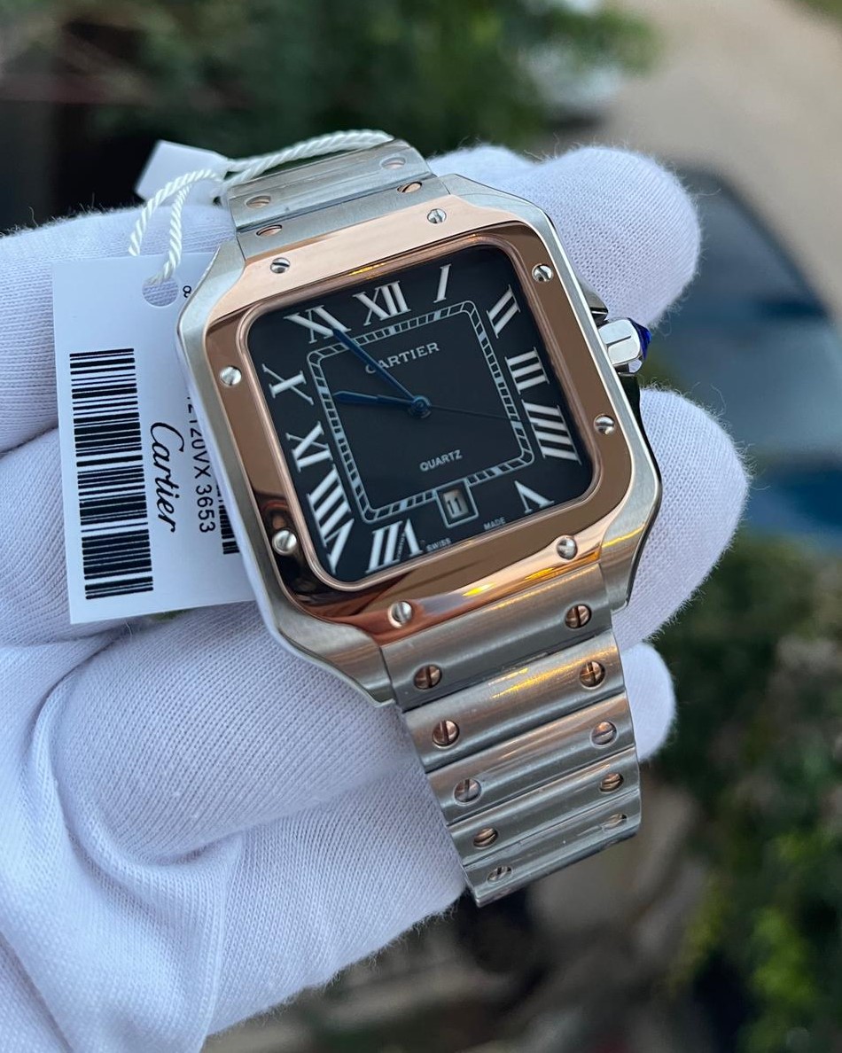 Cartier Santos Çift Renk Erkek Kol Saati L-1391